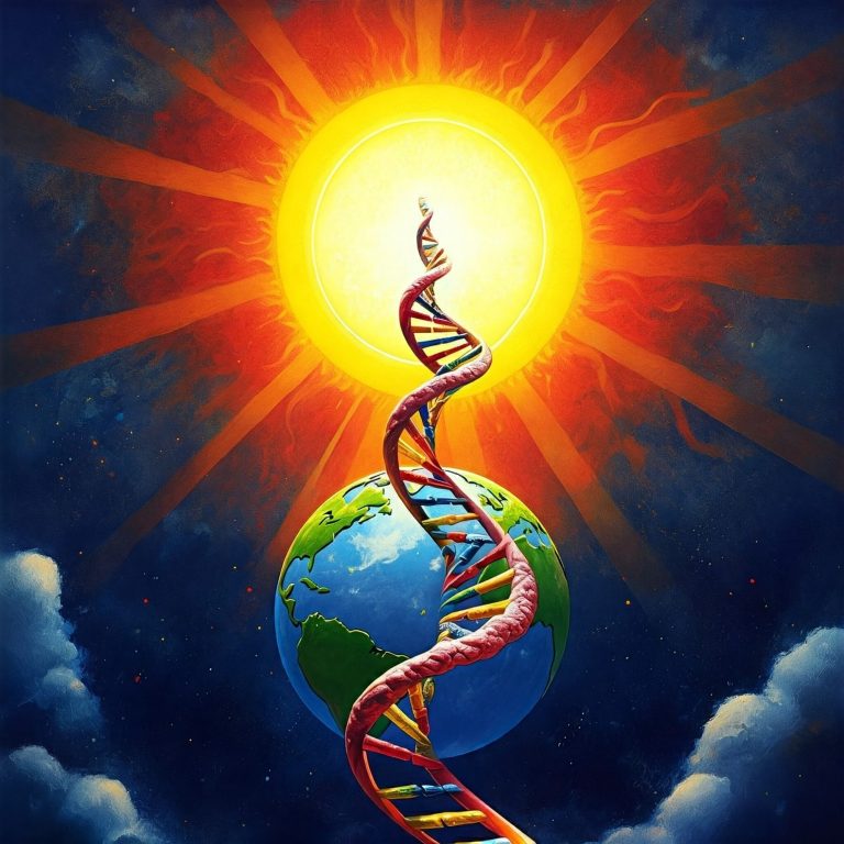 DNA stretches to the sun
